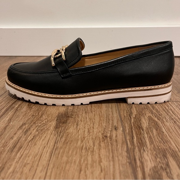 Talbots Black Buckle Leather Loafers - Picture 13 of 16
